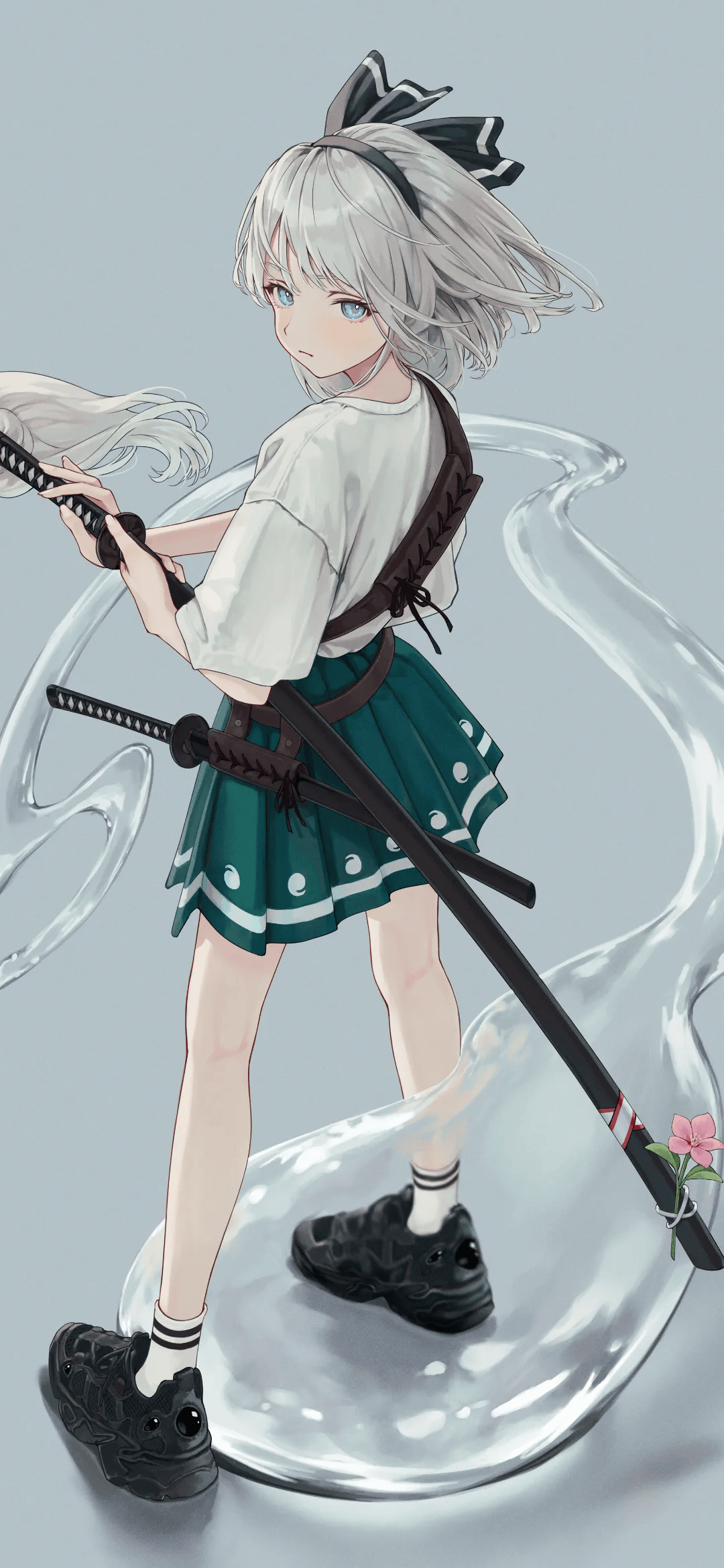 白发 JK 美少女风纪委员阿米莉亚 原神小胡桃插画大赏