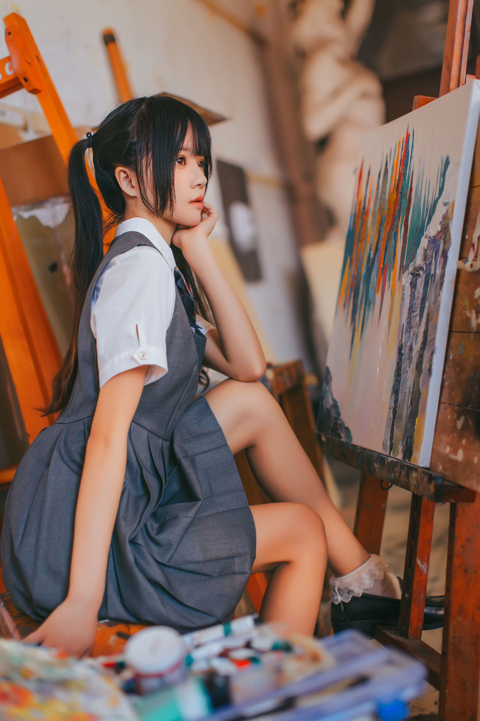 COSPLAY | 桜桃喵 – 画室少女 COS写真