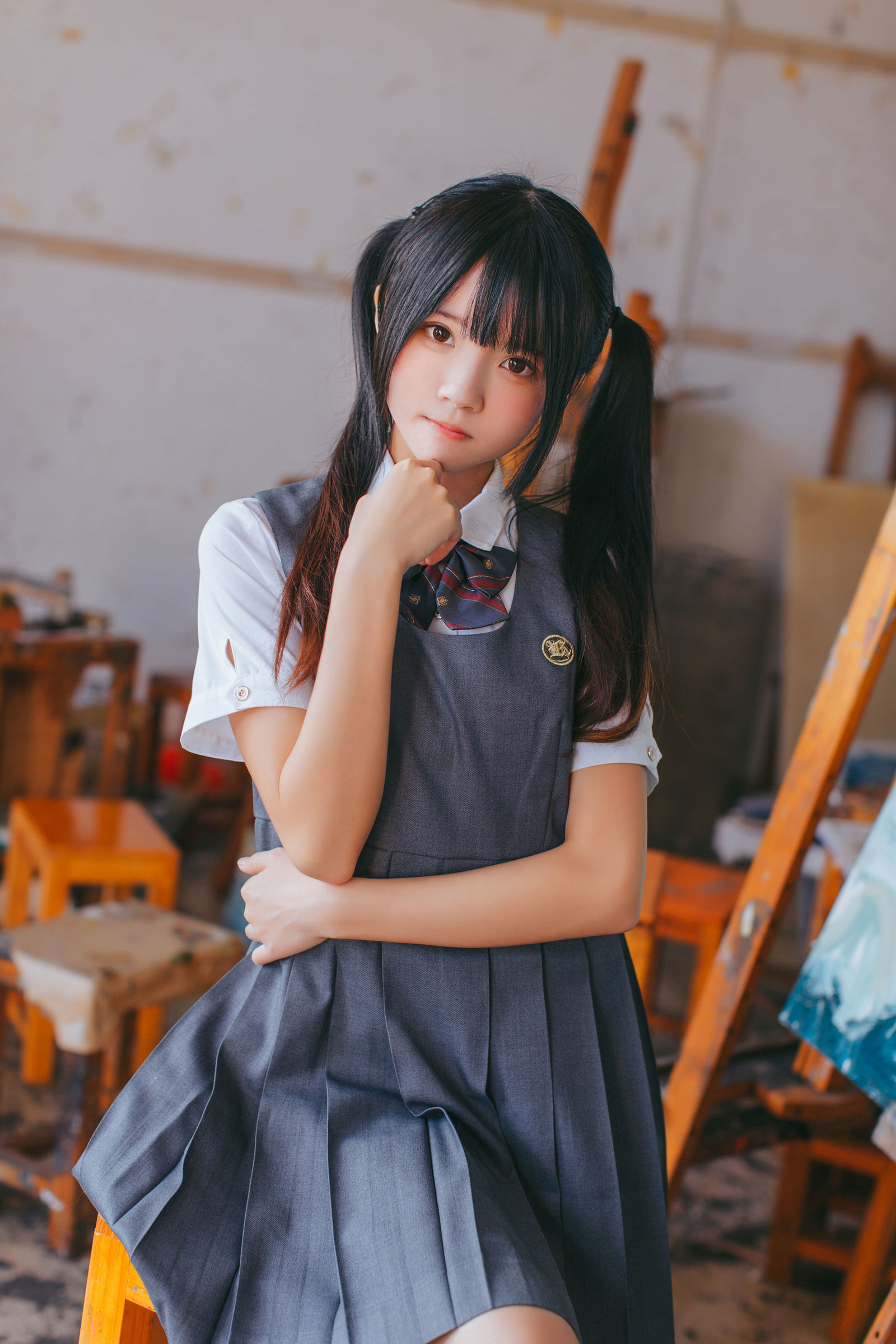 COSPLAY | 桜桃喵 – 画室少女 COS写真