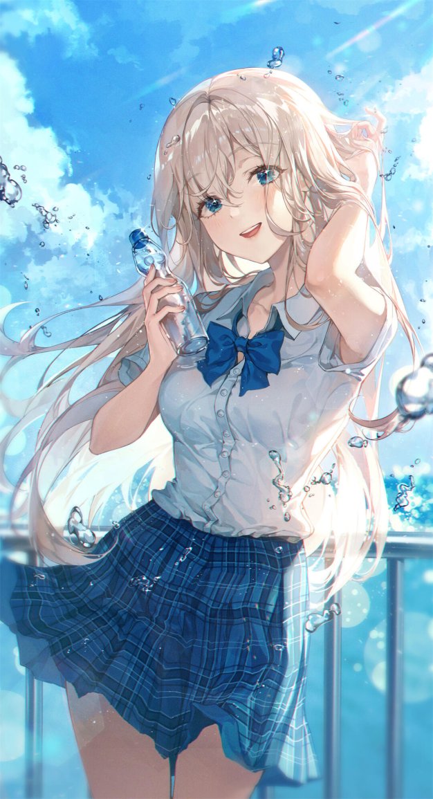 炎热夏日 来根雪糕吧 JK少女 韩国画师ttosom的插画作品